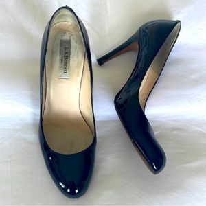 LK Bennett Black Patent Leather Heels as 39